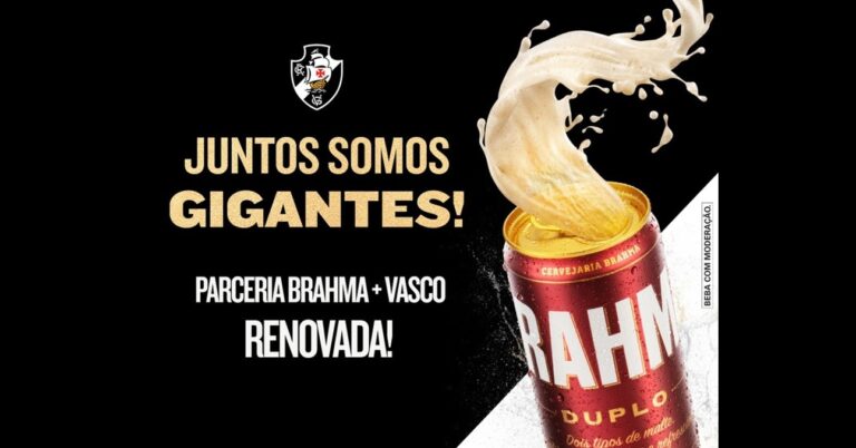 Vasco da Gama e Brahma renovam Patrocínio oficial para 2023